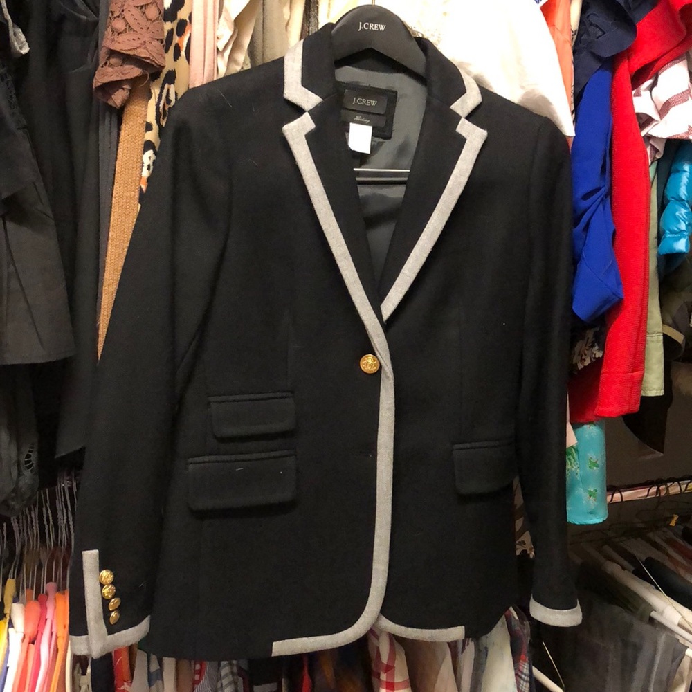 Black grey blazer